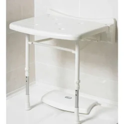 AKW 2000 Series Standard Fold-Up Shower Seat - White
