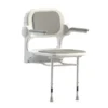 AKW 2000 Series Standard Fold-Up Shower Seat With Grey Padded Arms And Back -Bathroom Products Store 02130p l