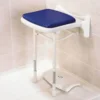 AKW 2000 Series Compact Fold-Up Shower Seat With Pad - Blue -Bathroom Products Store 02200p l