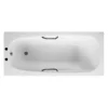 Roca Carla Eco Steel Bath 1700 X 700mm 2TH With Grips & Anti Slip -Bathroom Products Store 2215l3000packnl