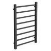Brooklyn Black Nickel 800 X 500mm Straight Heated Towel Rail -Bathroom Products Store 805bntr d1