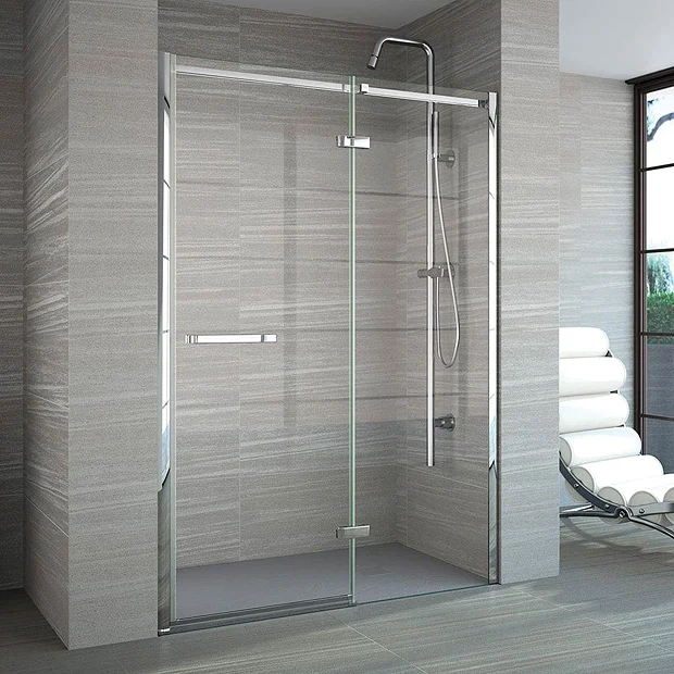 Merlyn 8 Series Frameless Hinge & Inline Shower Door 4 Merlyn 8 Series Frameless Hinge & Inline Shower Door - Image 2