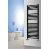 Reina Diva Curved Towel Rail - Black -Bathroom Products Store ag50800bc d1