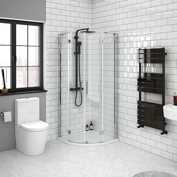 Apollo 800x800mm Frameless Double Door Quadrant Enclosure (inc. Tray + Waste) 4 Apollo 800x800mm Frameless Double Door Quadrant Enclosure (inc. Tray + Waste) - Image 2