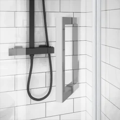 Apollo 900x900mm Frameless Single Door Quadrant Enclosure + Tray -Bathroom Products Store apsd90 d2n