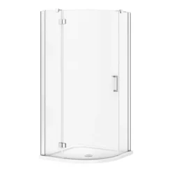 Apollo 800x800mm Frameless Single Door Quadrant Enclosure -Bathroom Products Store apsden80 d1