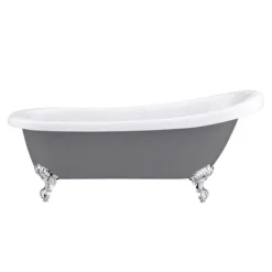 Astoria Grey 1710 Roll Top Slipper Bath W. Ball + Claw Leg Set -Bathroom Products Store astoriagrey1710rolltopslipperbathd1
