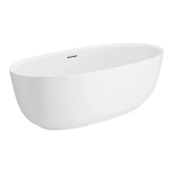 Arezzo 1700 X 800 Matt White Solid Stone Modern Double Ended Bath -Bathroom Products Store az168slwd3