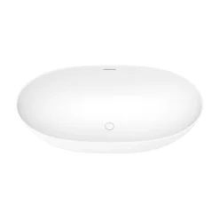 Arezzo 1690 X 800 Matt White Solid Stone Curved Double Ended Bath -Bathroom Products Store az17sba n d4