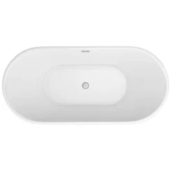 Arezzo Fluted 1700 X 800mm Double Ended Freestanding Bath -Bathroom Products Store azbt25bwf d2b