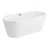 Arezzo Fluted 1700 X 800mm Double Ended Freestanding Bath -Bathroom Products Store azbt25wf d4