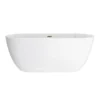 Arezzo Freestanding Modern Bath With Brushed Brass Waste -Bathroom Products Store azfrebb detail3