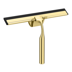 Arezzo Polished Gold Shower Squeegee + Holder