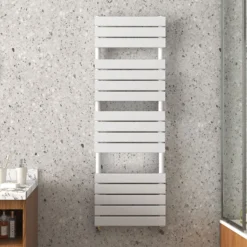Arezzo Matt White 1512 X 500mm Heated Towel Rail 7 Arezzo Matt White 1512 X 500mm Heated Towel Rail -Bathroom Products Store azmw155 n d1
