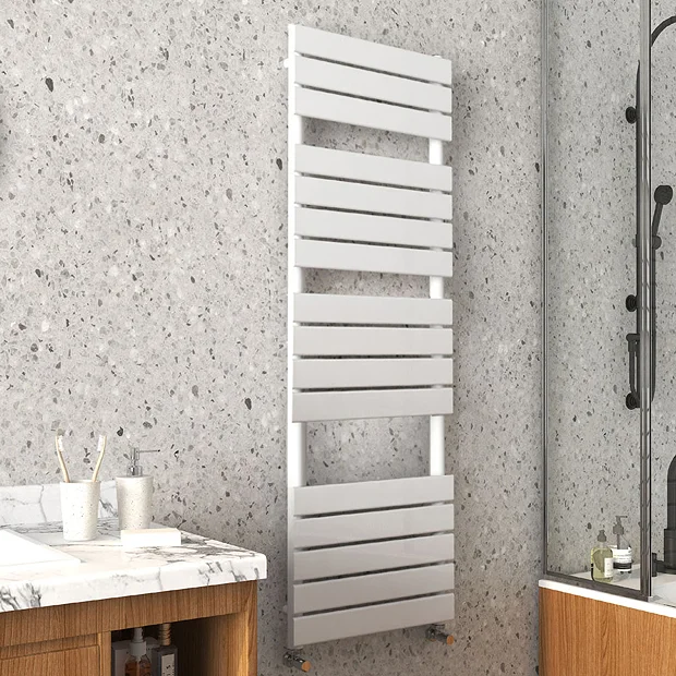 Arezzo Matt White 1512 X 500mm Heated Towel Rail 4 Arezzo Matt White 1512 X 500mm Heated Towel Rail - Image 2