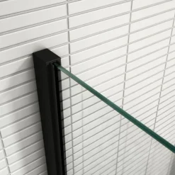 Arezzo Matt Black 10mm Glass 1400 X 800 Wet Room (inc. Screen, Side Panel + Tray) 11 Arezzo Matt Black 10mm Glass 1400 X 800 Wet Room (inc. Screen, Side Panel + Tray) -Bathroom Products Store azwiesp148 d2