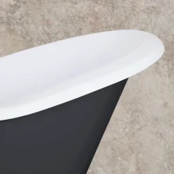 Hurlingham Banburgh Small 2TH Cast Iron Roll Top Bath (1560x765mm) With Feet -Bathroom Products Store banburghsmalld1