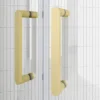 Toreno Brushed Brass 1400 X 700mm Double Sliding Door Shower Enclosure Without Tray -Bathroom Products Store bb179sdent d3