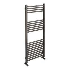 Brooklyn 1200 X 500mm Black Nickel Straight Heated Towel Rail