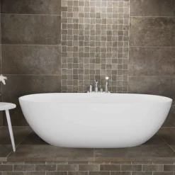 BagnoDesign Koy Bagnoquartz Stone Freestanding Bath -Bathroom Products Store bdbkoy860ws d2