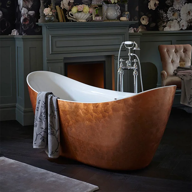 Heritage Hylton Freestanding Acrylic Bath (1730 X 730mm) - Copper Effect 4 Heritage Hylton Freestanding Acrylic Bath (1730 X 730mm) - Copper Effect - Image 2