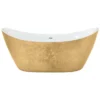 Heritage Hylton Freestanding Acrylic Bath (1730 X 730mm) - Gold Effect -Bathroom Products Store bhyfs00gld l