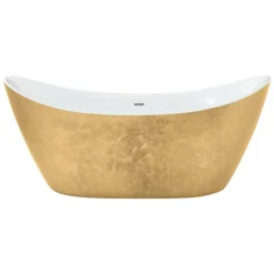 Heritage Hylton Freestanding Acrylic Bath (1730 X 730mm) - Gold Effect