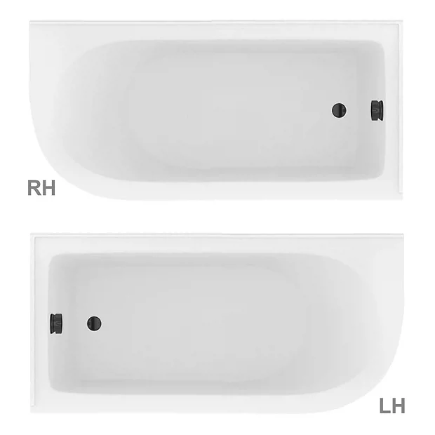 Appleby 1550 Roll Top Shower Bath With Matt Black Screen + Leg Set 5 Appleby 1550 Roll Top Shower Bath With Matt Black Screen + Leg Set - Image 3