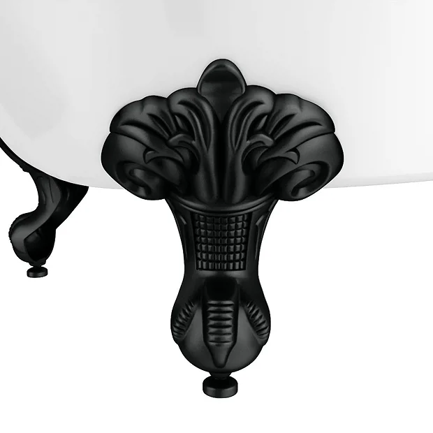 Appleby 1550 Roll Top Shower Bath With Matt Black Screen + Leg Set 6 Appleby 1550 Roll Top Shower Bath With Matt Black Screen + Leg Set - Image 4