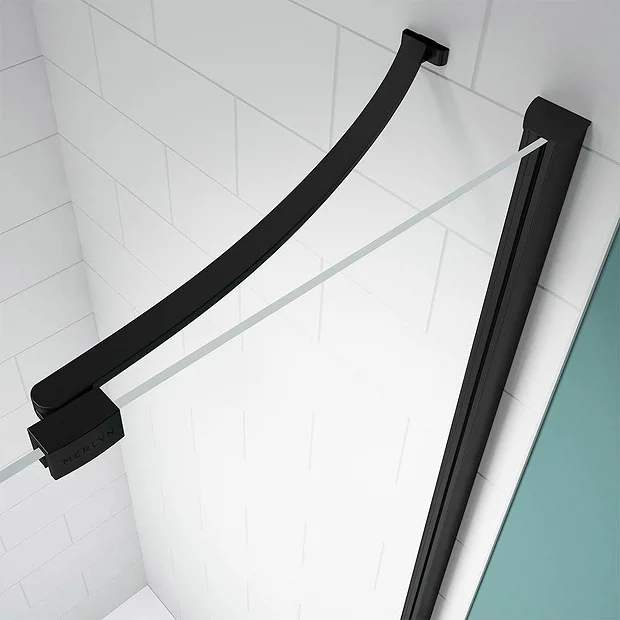 Merlyn Black Hinge & Inline Shower Door 3 Merlyn Black Hinge & Inline Shower Door