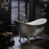 Heritage Lyddington Freestanding Acrylic Bath (1730 X 750mm) With Feet - Stainless Steel Effect
