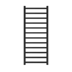 Brooklyn Square 1200 X 500mm Black Nickel Heated Towel Rail