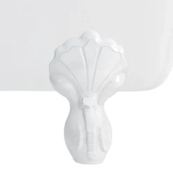 Burlington 1640 Bateau Roll Top Bath + White Claw Feet