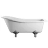 Burlington Harewood Slipper 1700 X 730mm Freestanding Bath + Legs -Bathroom Products Store burlingtonharewoodslipper1700mmfreestandingbathwithlegsdetail1