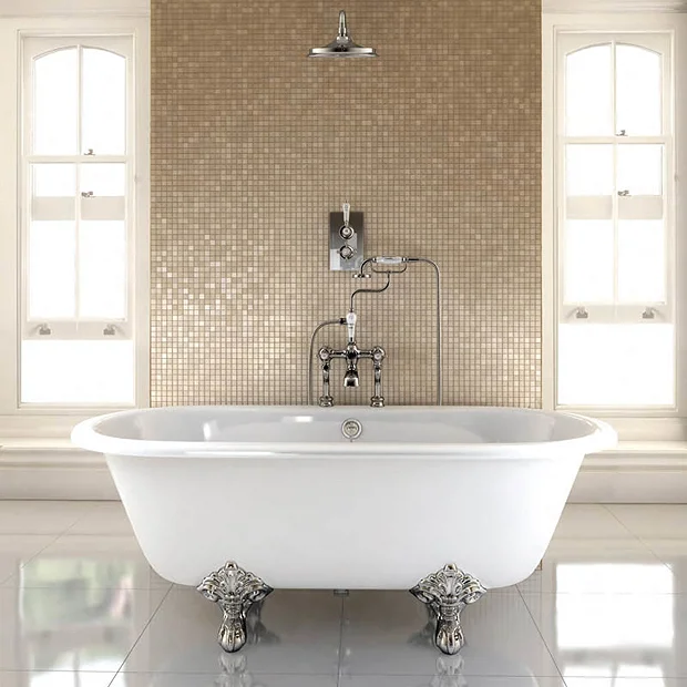 Burlington Windsor Double Ended 1700mm Freestanding Bath + Legs 3 Burlington Windsor Double Ended 1700mm Freestanding Bath + Legs