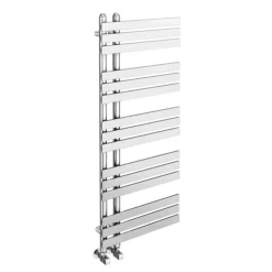 Arezzo Chrome 1200 X 500mm 15 Bars Designer Heated Towel Rail -Bathroom Products Store c12x500b15af detail1