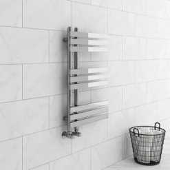 Arezzo Chrome 800 X 500mm 9 Bars Designer Heated Towel Rail 7 Arezzo Chrome 800 X 500mm 9 Bars Designer Heated Towel Rail -Bathroom Products Store c8x500b9af detail1