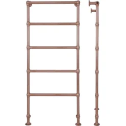 Castleford Traditional Copper 1550 X 626mm Steel Towel Rail