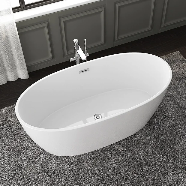 Catania 1500 X 720 Double Ended Bath With Chrome Waste 5 Catania 1500 X 720 Double Ended Bath With Chrome Waste - Image 3