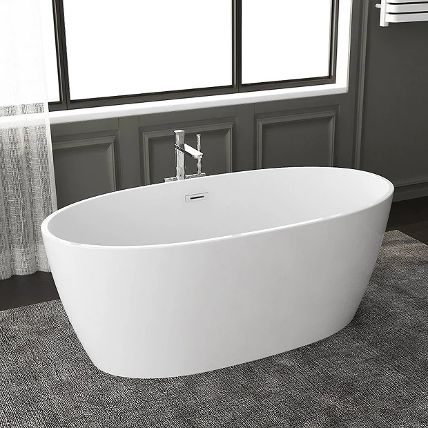 Catania 1500 X 720 Double Ended Bath With Chrome Waste 4 Catania 1500 X 720 Double Ended Bath With Chrome Waste - Image 2