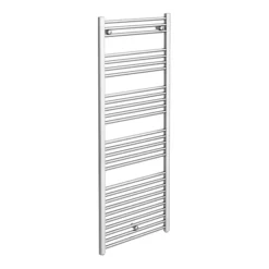 Diamond Heated Towel Rail - 600mm X 1600mm - Chrome - Straight
