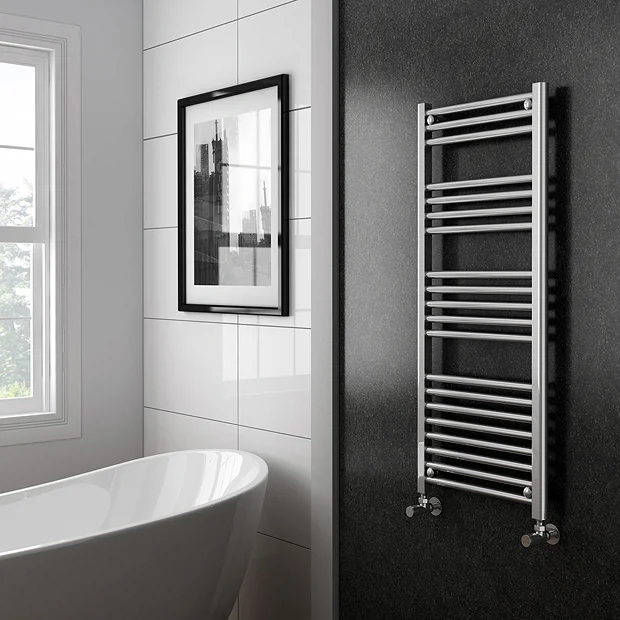 Diamond 500 X 1200mm Straight Heated Towel Rail (incl. Valves + Electric Heating Kit) 3 Diamond 500 X 1200mm Straight Heated Towel Rail (incl. Valves + Electric Heating Kit)