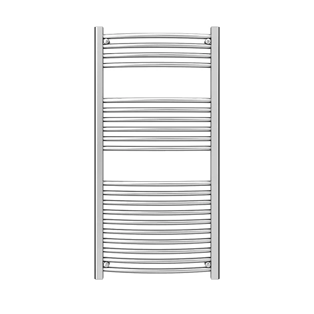 Diamond Curved Heated Towel Rail - 600mm X 1200mm - Chrome 5 Diamond Curved Heated Towel Rail - 600mm X 1200mm - Chrome - Image 3