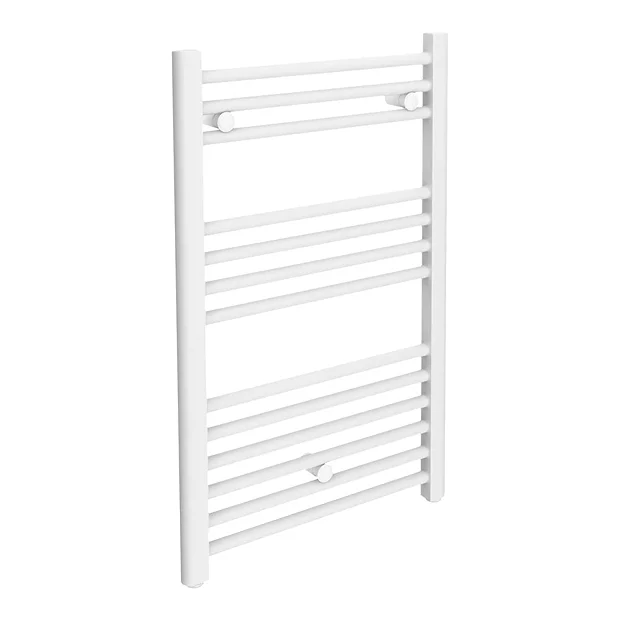 Diamond Heated Towel Rail - W500 X H800mm - White - Straight 4 Diamond Heated Towel Rail - W500 X H800mm - White - Straight - Image 2