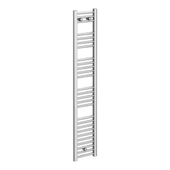 Diamond Heated Towel Rail - W300 X H1600mm - Chrome - Straight