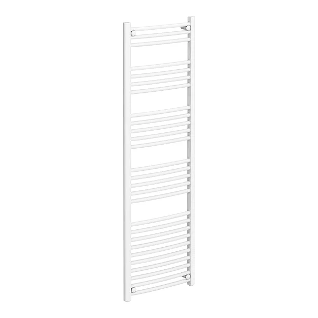 Diamond Curved Heated Towel Rail - W500 X H1600mm - White 3 Diamond Curved Heated Towel Rail - W500 X H1600mm - White