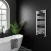 Diamond Curved Heated Towel Rail - W500 X H1000mm - White -Bathroom Products Store col060 l2