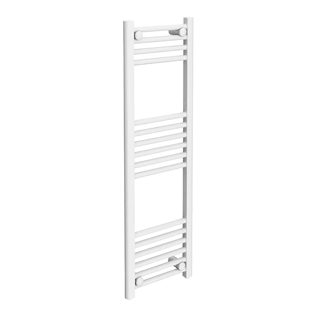 Diamond Heated Towel Rail - W300 X H1000mm - White - Straight 4 Diamond Heated Towel Rail - W300 X H1000mm - White - Straight - Image 2