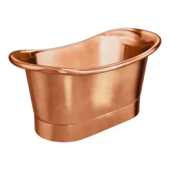 Trafalgar Copper 1500 X 710mm Double Ended Slipper Roll Top Bath Tub