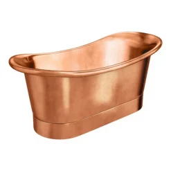 Trafalgar Copper 1700 X 710mm Double Ended Slipper Roll Top Bath Tub